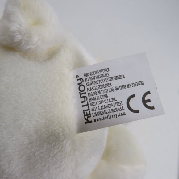 White & Pink Bunny Plush Rabbit with Corduroy, Crinkle Noises Baby - Picture 8 of 10